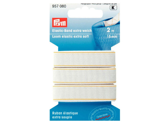 Elastic-Band extra weich 15 mm weiß
