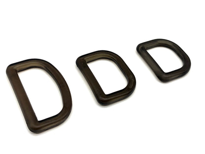 D-Ring 30 mm Schwarz Kunststoff