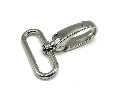 Karabiner 40 mm Silber oval Stück