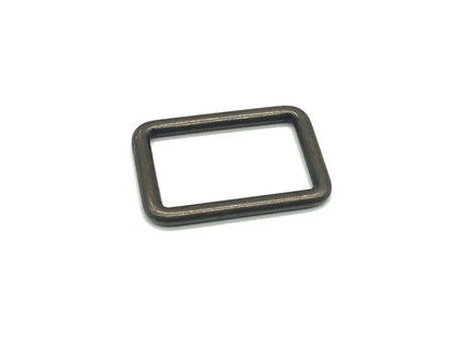 Vierkantring Metall 25 mm Altgold