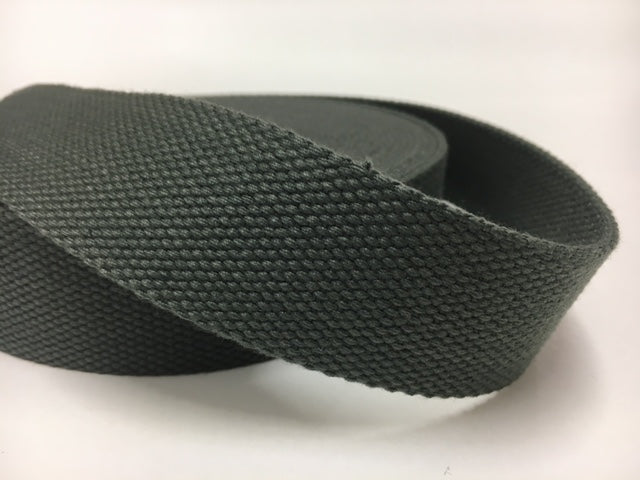 Gurtband Dunkelgrau Extrastark 25 mm