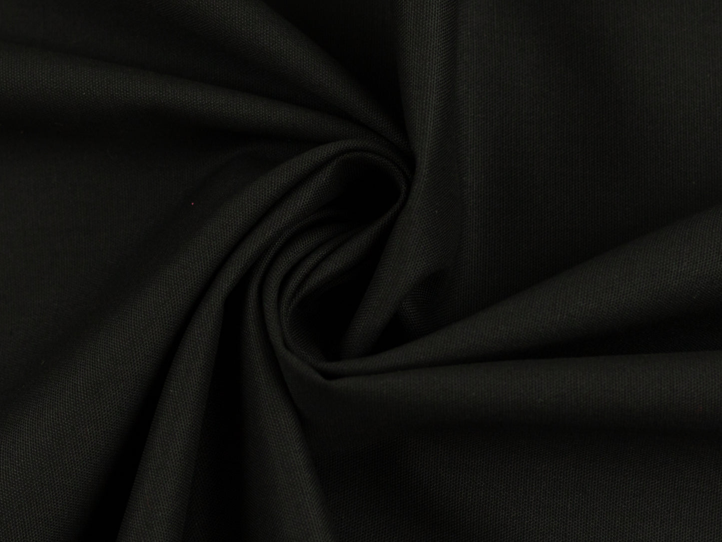 Baumwollstoff Heide Uni Schwarz