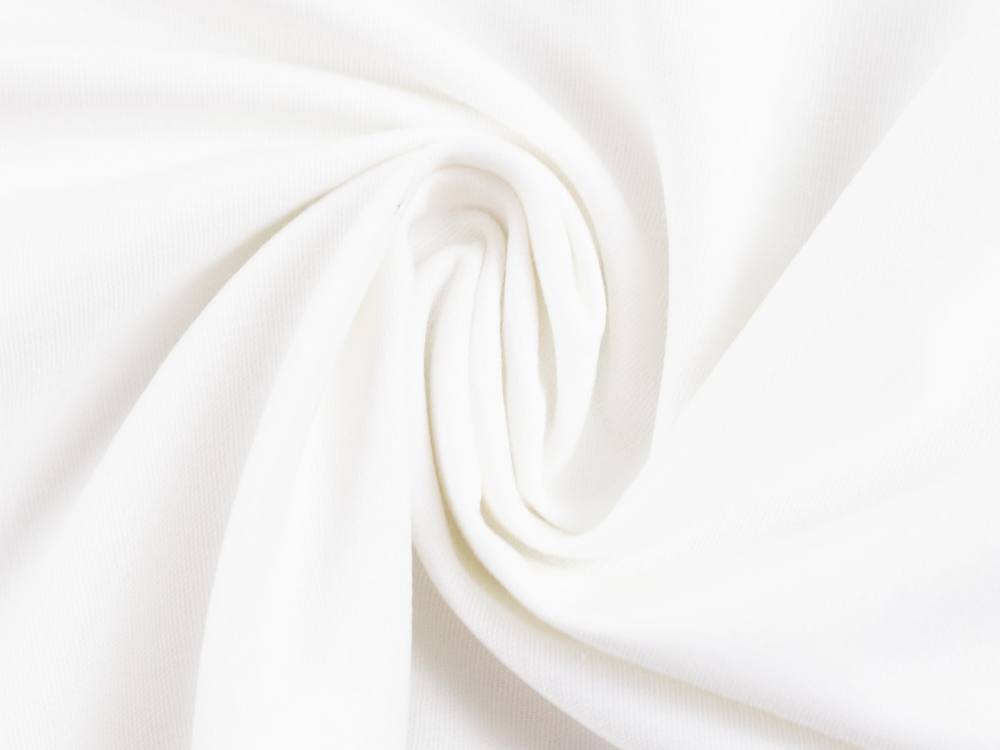 Baumwollstoff Heide Uni Weiß 160g/m