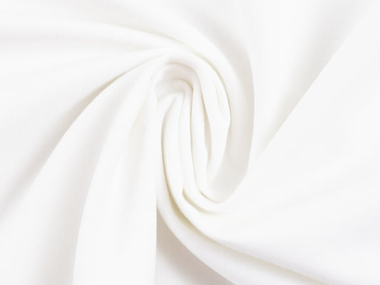 Baumwollstoff Heide Uni Weiß 160g/m