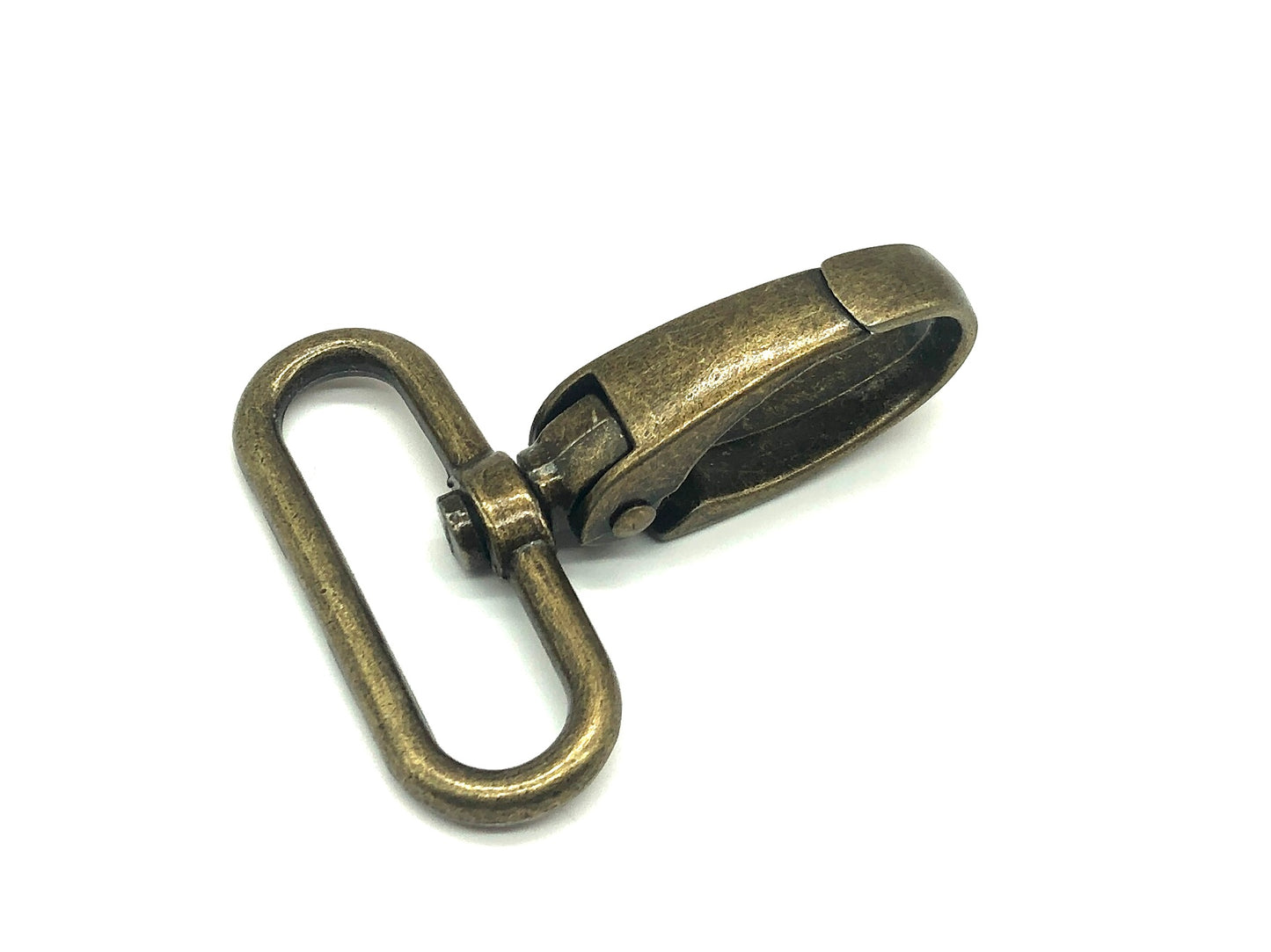 Karabiner 40 mm Altgold Oval