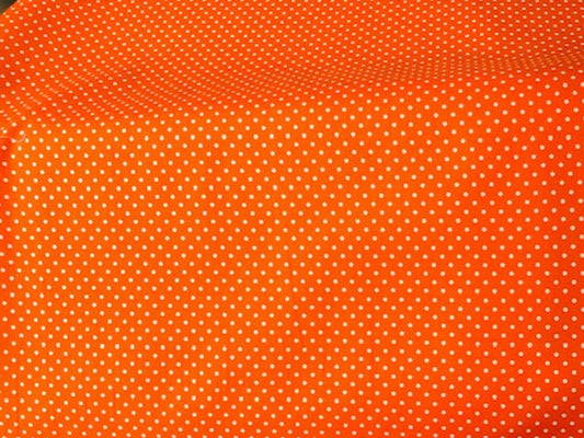 Baumwollstoff Pünktchen Orange