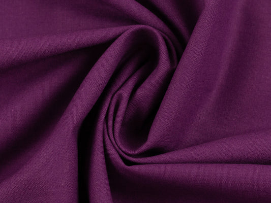 Baumwollstoff Heide Uni Violett