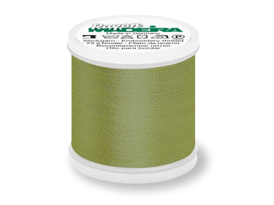 Madeira Rayon Stickgarn Moosgrün