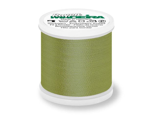 Madeira Rayon Stickgarn Moosgrün