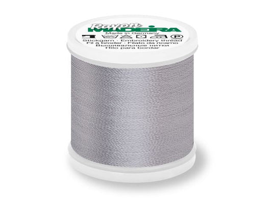Madeira Rayon Stickgarn Platingrau