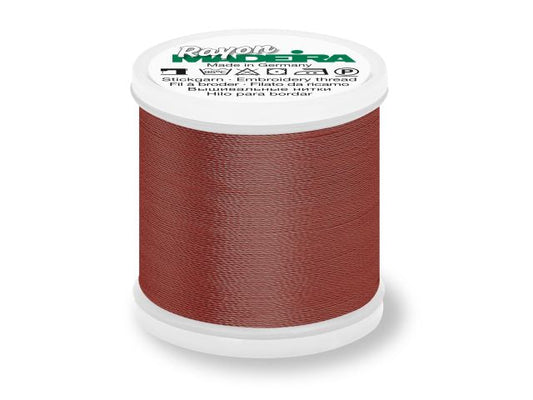 Madeira Rayon Stickgarn Rostbraun