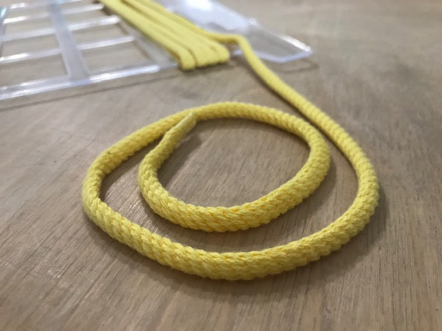 Baumwollkordel Gelb 4 mm