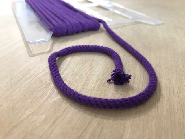Baumwollkordel Violett 4 mm