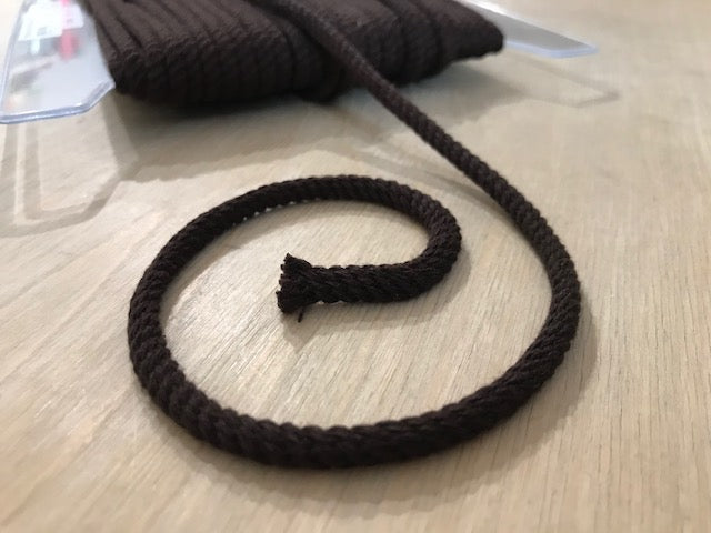 Baumwollkordel Schokobraun 4 mm