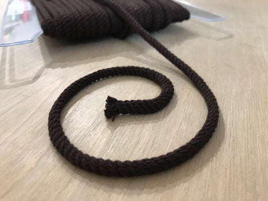 Baumwollkordel Schokobraun 4 mm