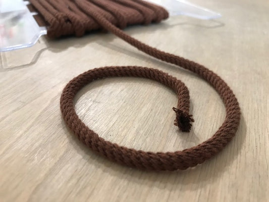 Baumwollkordel Mittelbraun 4 mm