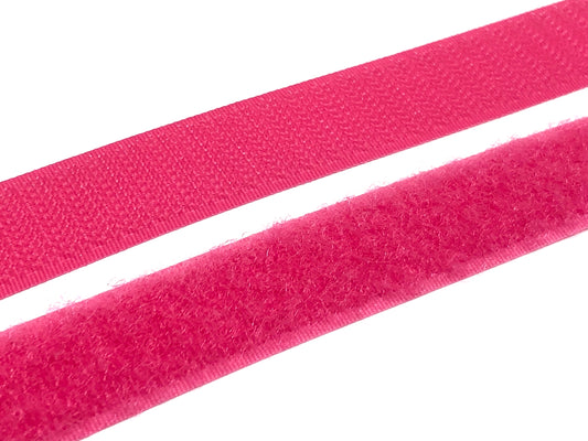 Klettverschluss 20 mm zum Aufnähen Pink