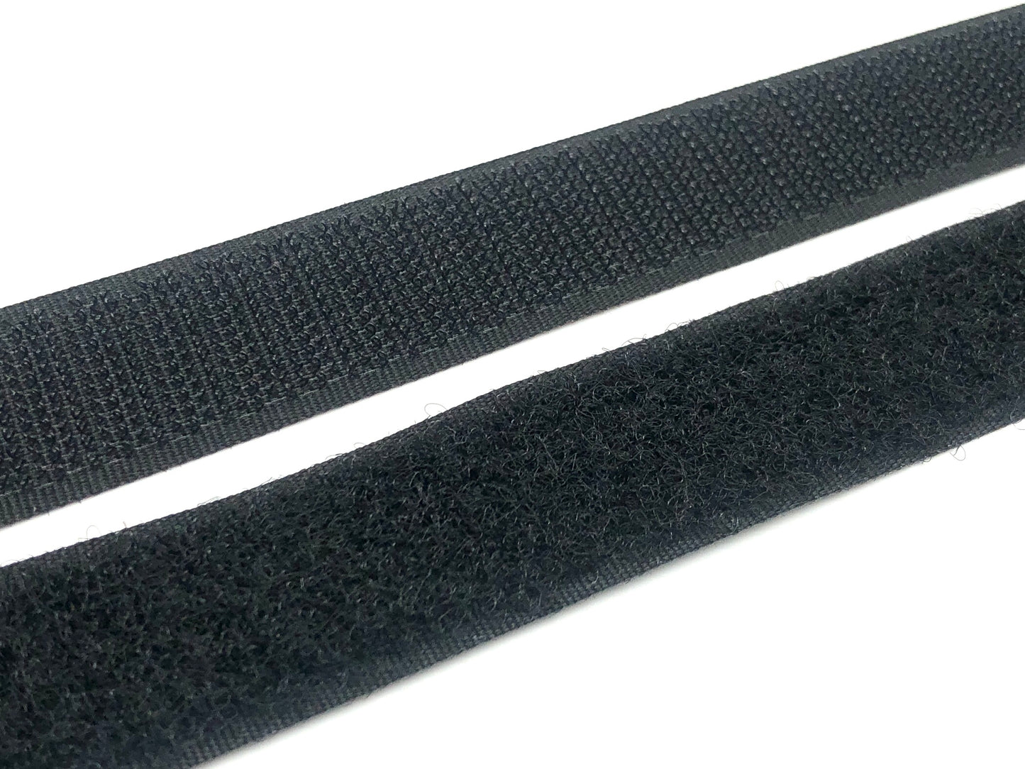 Klettverschluss 20 mm zum Aufnähen Schwarz