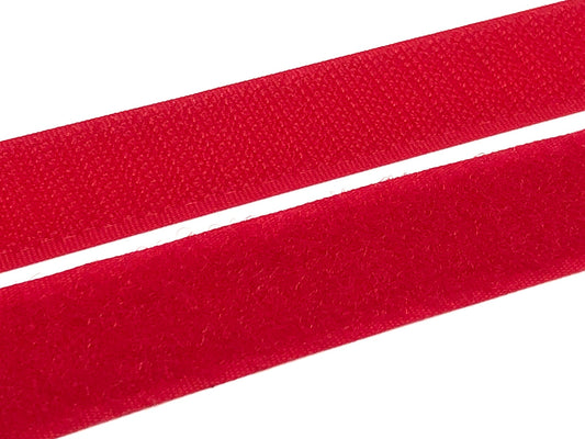 Klettverschluss 20 mm zum Aufnähen Rot