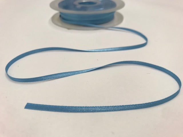 Satinband 3 mm Mittelblau 017