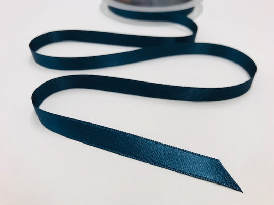 Satinband 10 mm Dunkles Petrolblau