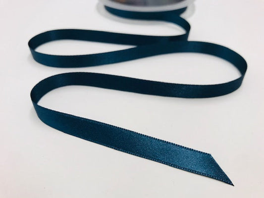 Satinband 10 mm Dunkles Petrolblau
