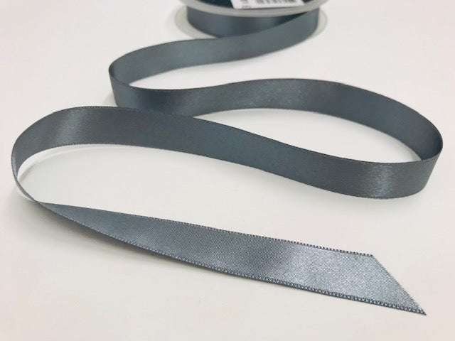 Satinband 15 mm Mittelgrau 033