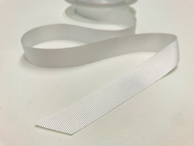 Ripsband 16 mm Weiß 01