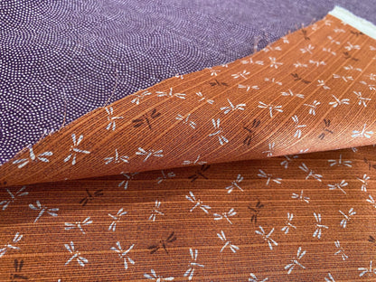 Baumwollstoff Libellen/Pünktchen