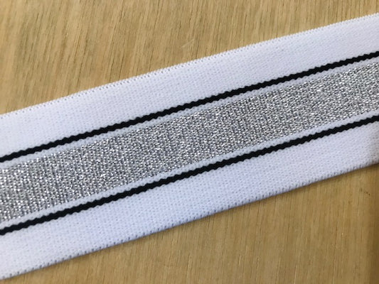 Gummiband 40 mm Dekorativ gestreift