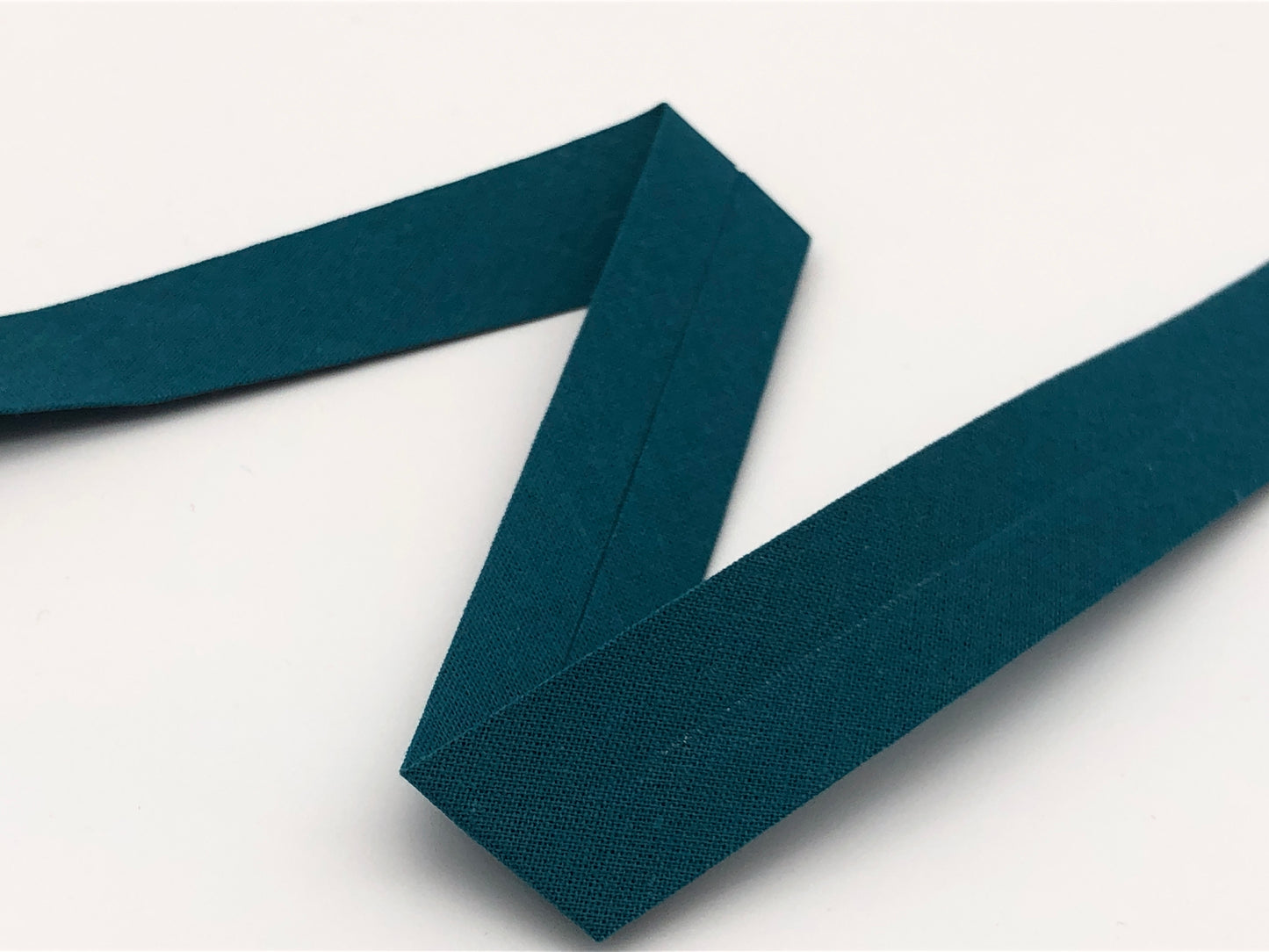 Schrägband 27 mm Petrol 126