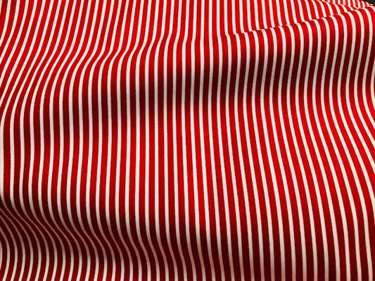 Baumwollstoff Streifen Rot Weiß VH