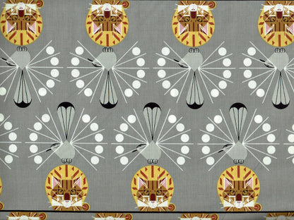 Bio-Baumwollstoff Katzen & Vögel