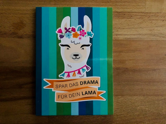 Postkarte Spar das Drama für Dein