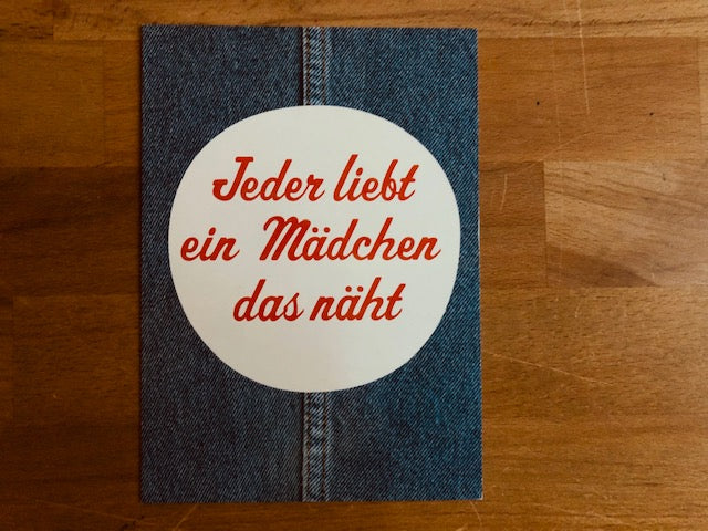 Postkarte Jeder liebt ein Mädchen