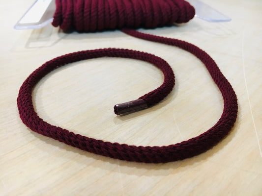 Baumwollkordel Weinrot 4 mm