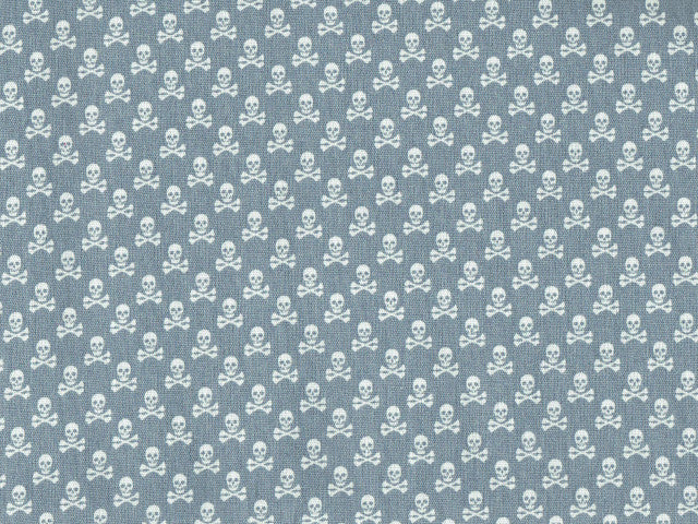 Baumwollstoff Mini Totenköpfe