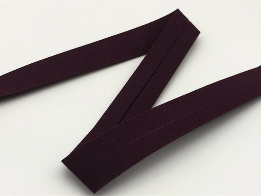 Schrägband 27 mm Aubergine 89