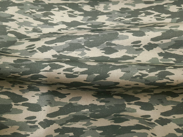 Baumwollstoff Camouflage Khaki