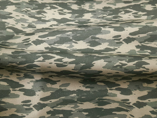 Baumwollstoff Camouflage Khaki