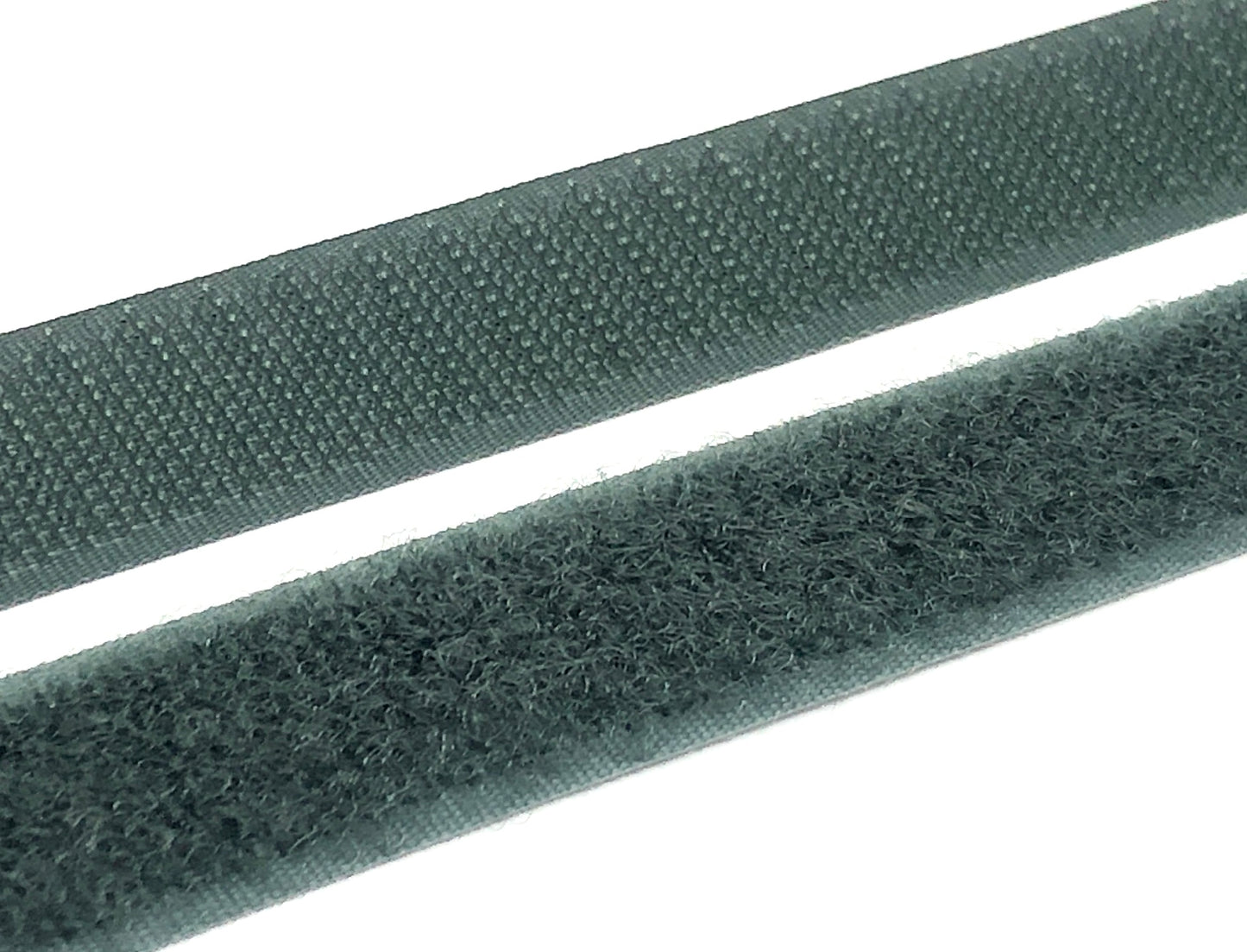 Klettverschluss 20 mm zum Aufnähen Dunkelgrün