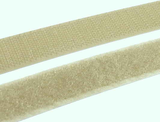 Klettverschluss 20 mm zum Aufnähen Creme