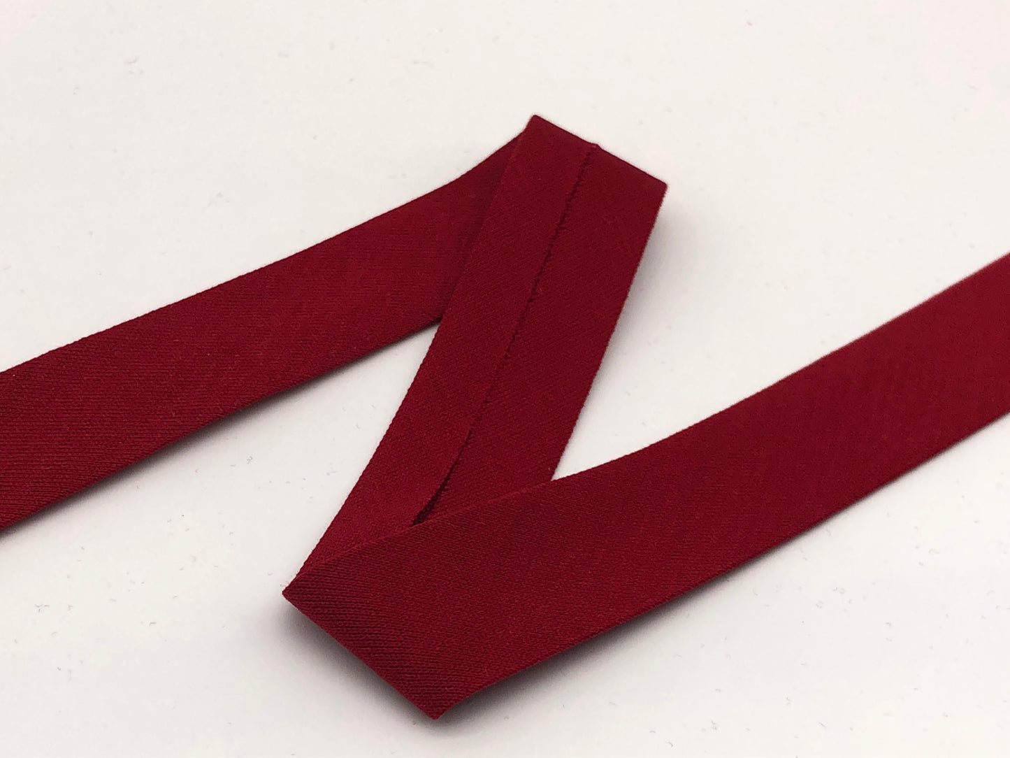 Jersey Schrägband Dunkelrot 20 mm