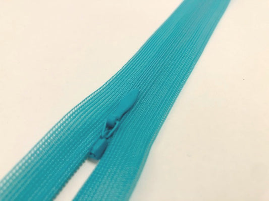Nahtverdeckter Reißverschluss Türkis Aqua 30 cm
