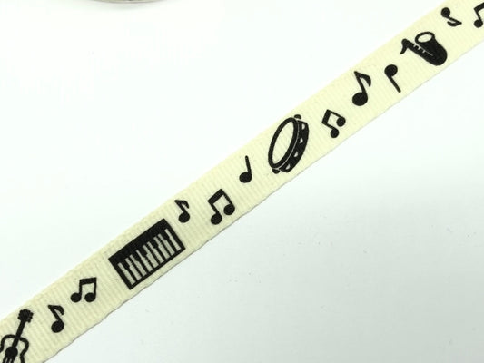 Ripsband Musik Noten und Instrumente