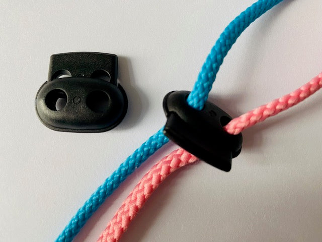 Kordelstopper Schwarz Kunststoff