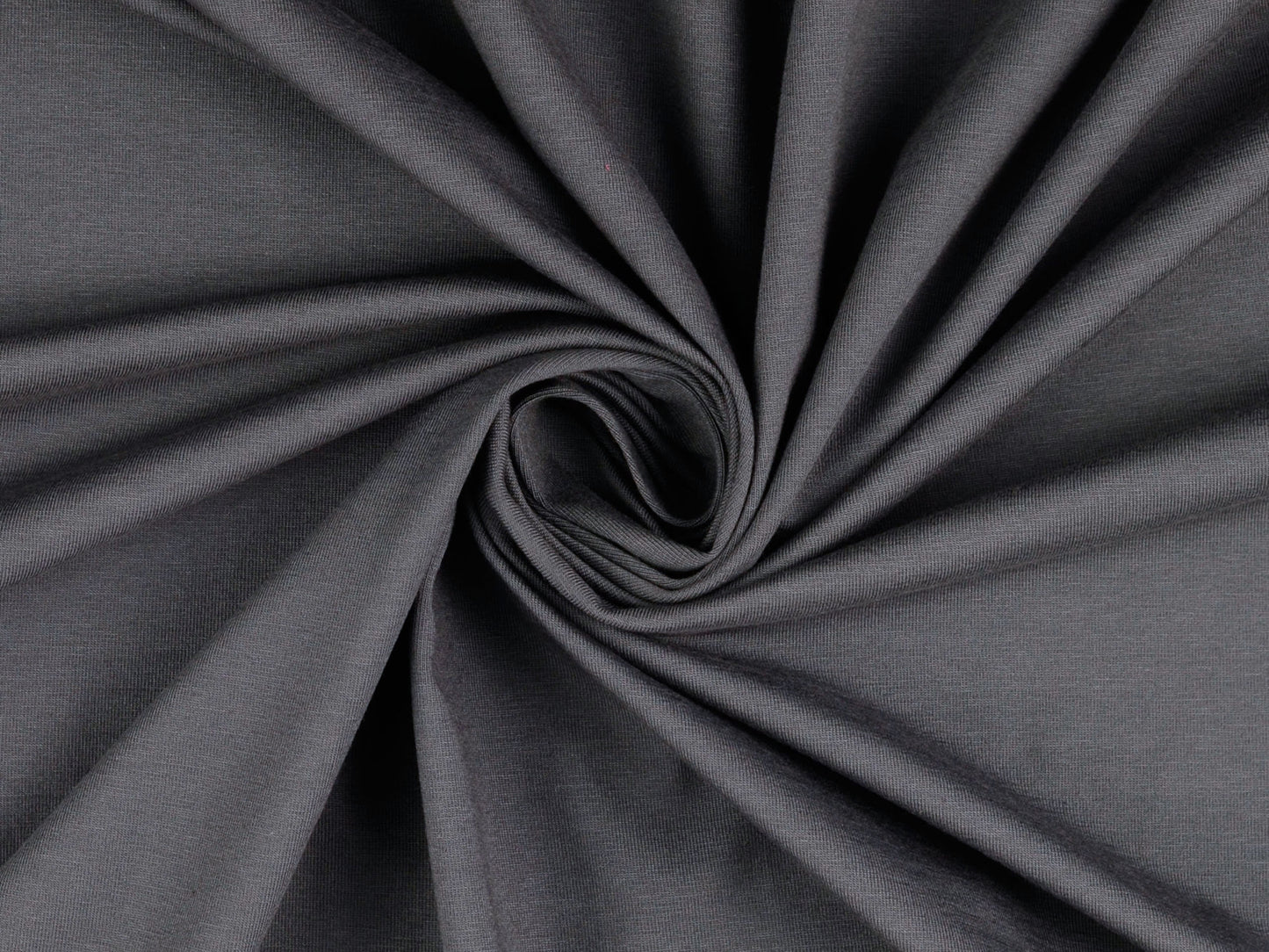 Bio-Baumwolljersey Uni Dunkelgrau