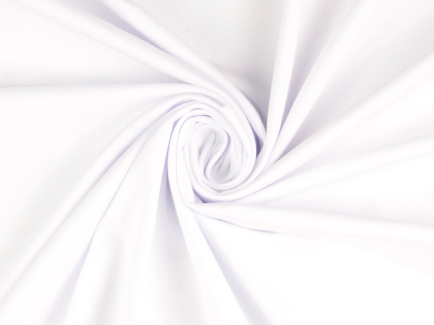 Bio-Baumwolljersey Uni Weiß Hem