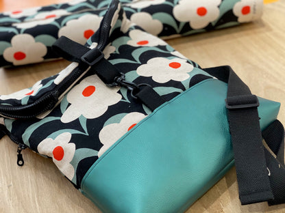 Kunstleder Mintgrün Metallic