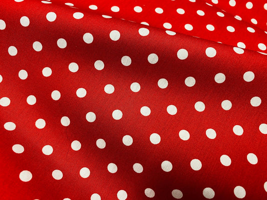 Baumwollstoff Dots Punkte Rot VH 004